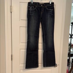 Women's Boot Cut Jeans in Dark Blue